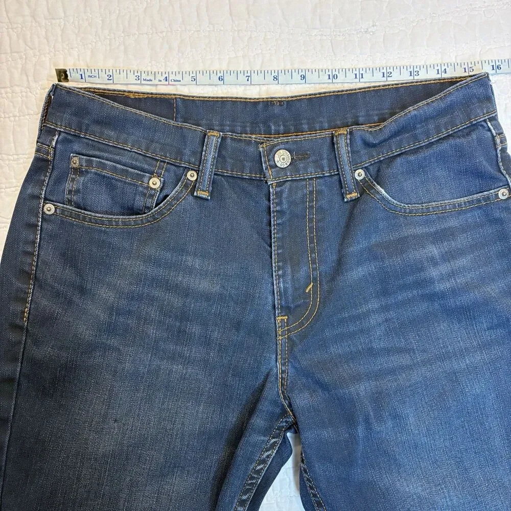 Levi's 511 Slim Fit Jeans Mens 32x32 Blue Dark Wash Denim Pants Casual