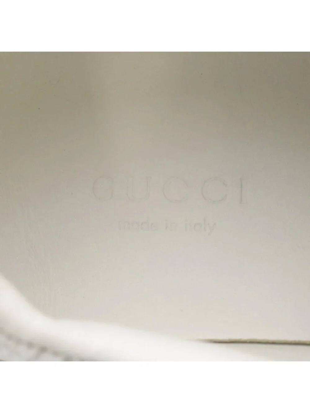 Gucci GG Embossed Chunky Sneakers Platform Leather White Pink