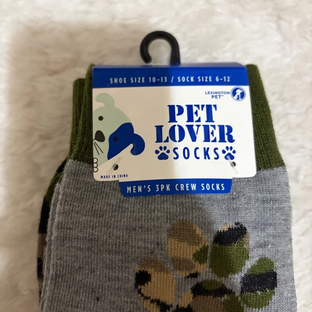 5/$30 🎈 Lexington pet cat dad pet lovers sock set