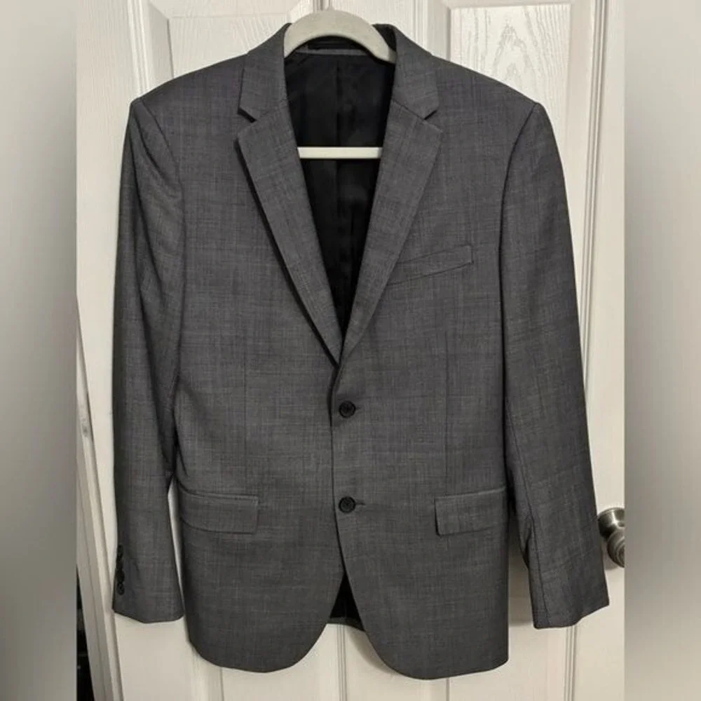Theory | Slim Fit XLYO NP Suit Jacket Sports Coat Blazer Wool‎ Gray Sz 40R