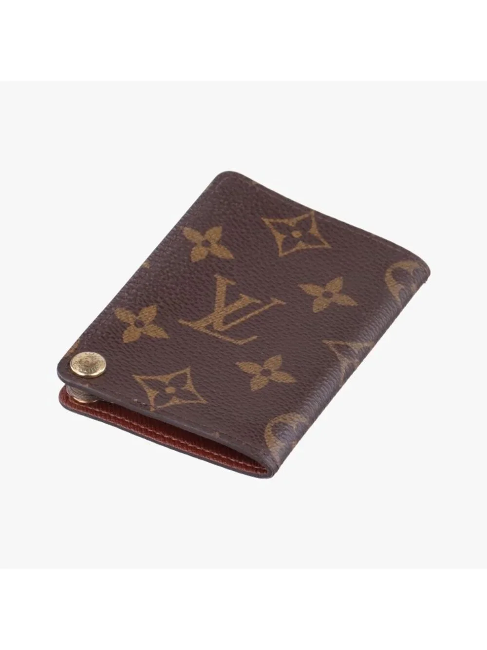 Louis Vuitton Porto Cartes Credit Pression Monogram Brown Canvas Card Holder