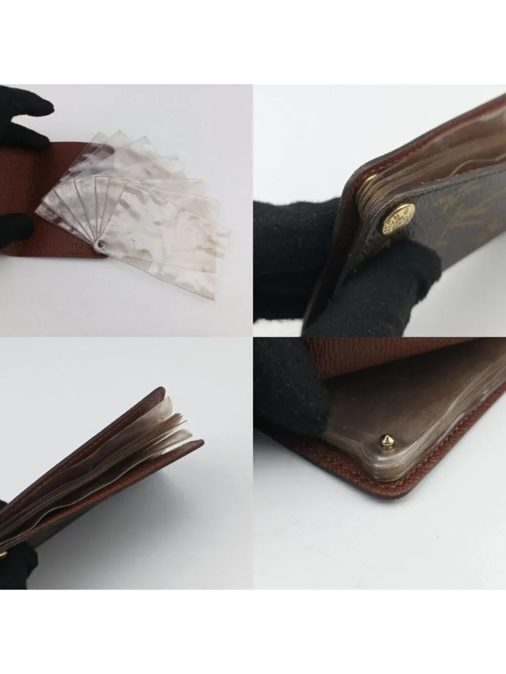 Louis Vuitton Porto Cartes Credit Pression Monogram Brown Canvas Card Holder