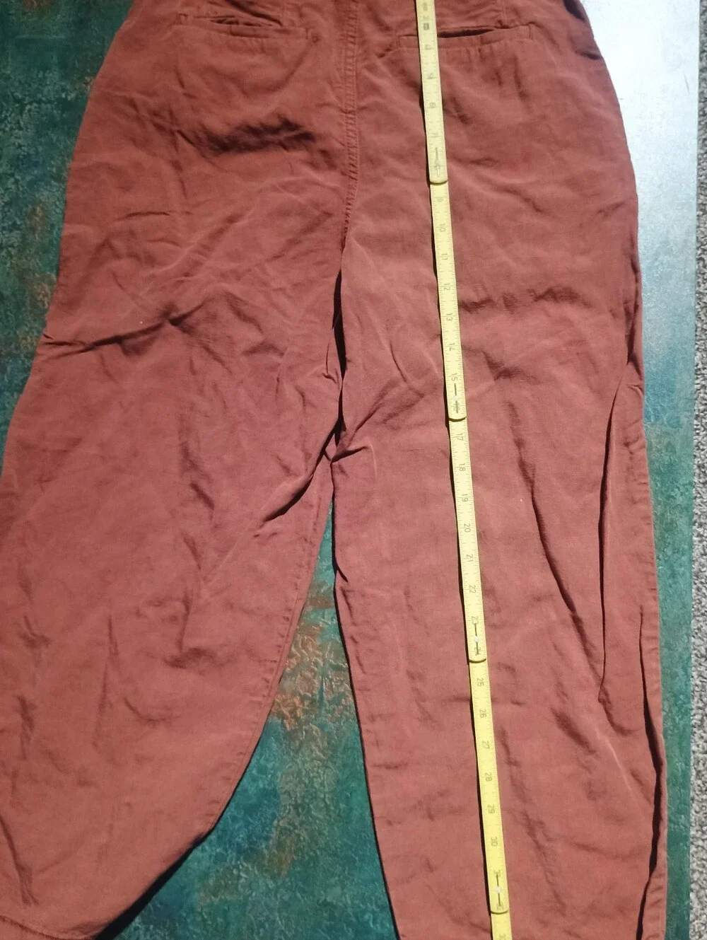Wrap London Men's Rust-Brown Relaxed Chinos