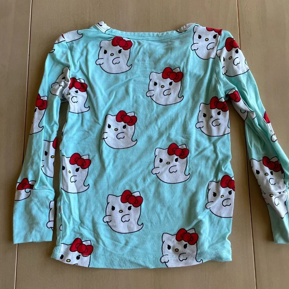 Posh Peanut Bamboo Hello Kitty Halloween Ghosts PJs Pajamas - Size‎ 2T