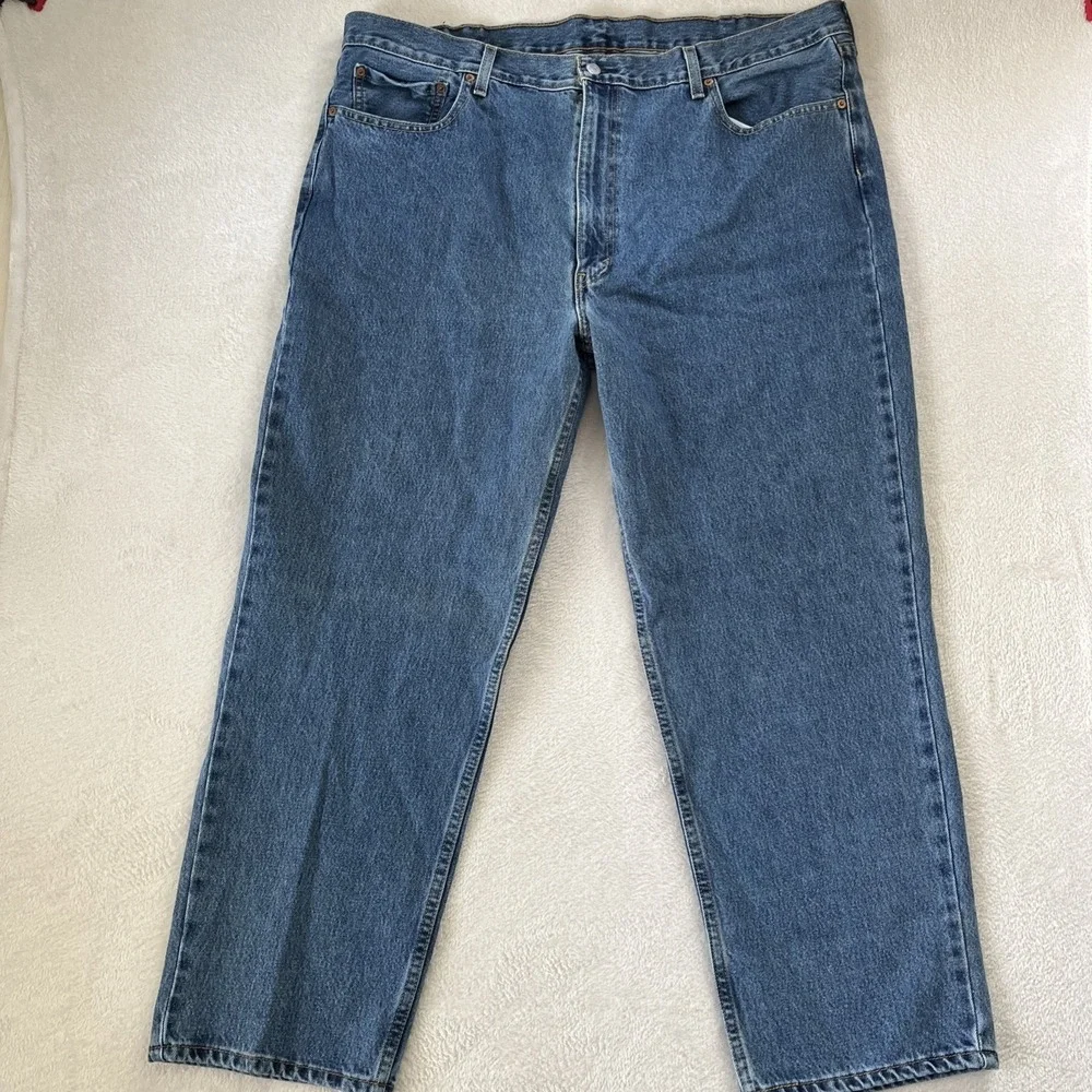 Levis 550 Relaxed Fit Jeans‎ Men's 44x30 Med Blue Denim 100% Cotton EUC