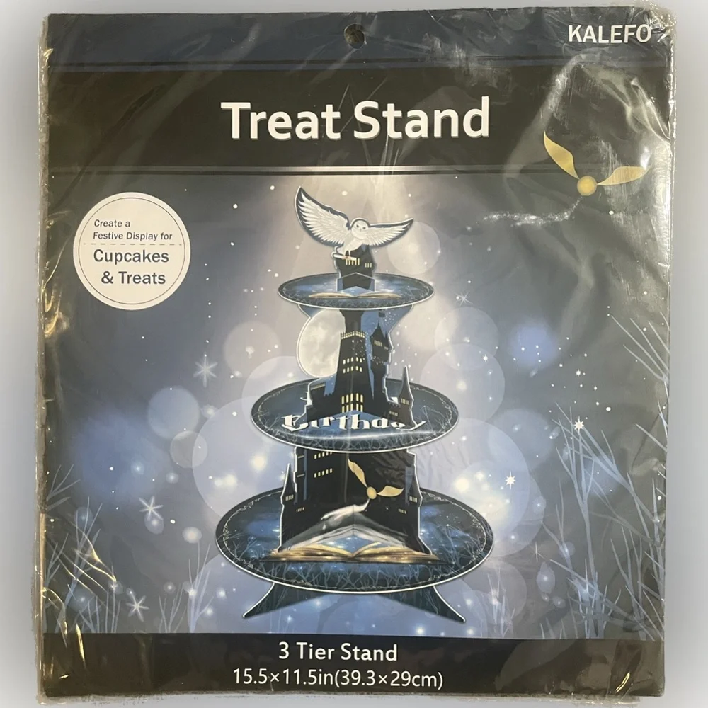 KALEFO Magical Wizard‎ 3 Tier Cupcake Stand