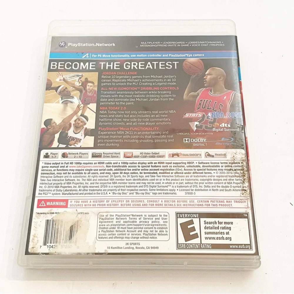 NBA 2K11 Playstation 3 Video Game‎ Electronic Basketball
