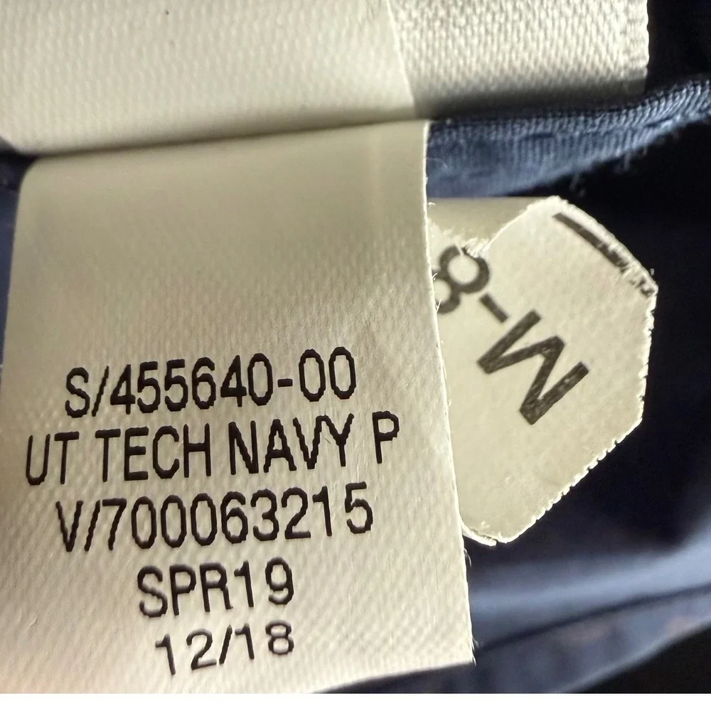 Banana Republic Button Down Shirt M Navy Blue‎ Untucked Slim Fit Tech Stretch