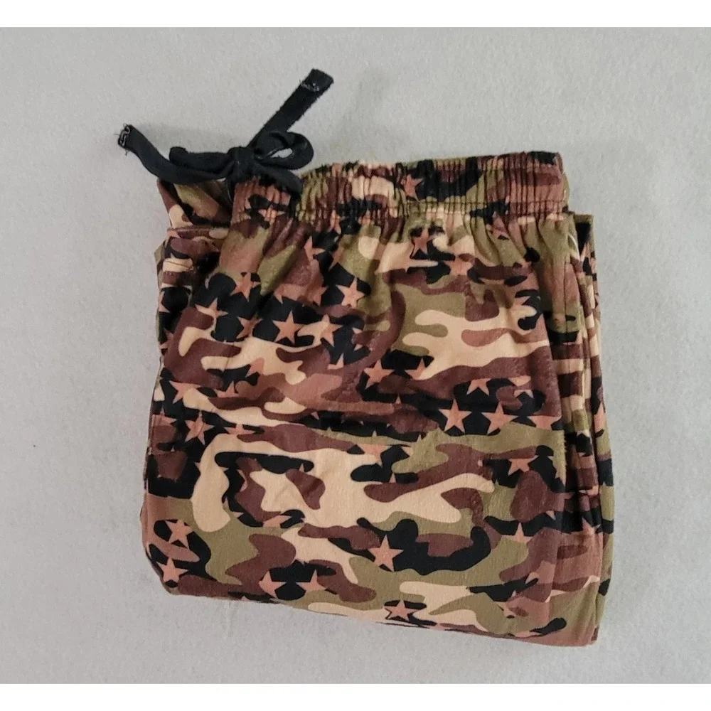 Bottoms Out Men's Camo Print Pajama Pant M NWT