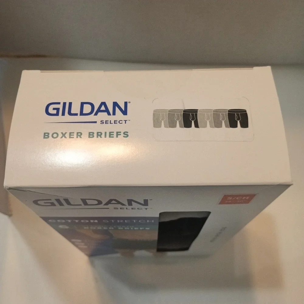 Gildan Select Boxer Briefs 6‎ Pack Men's S (28