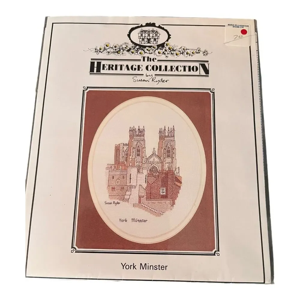 Heritage Collection ©1991 York Minster Cross Stitch Pattern Susan Ryder‎