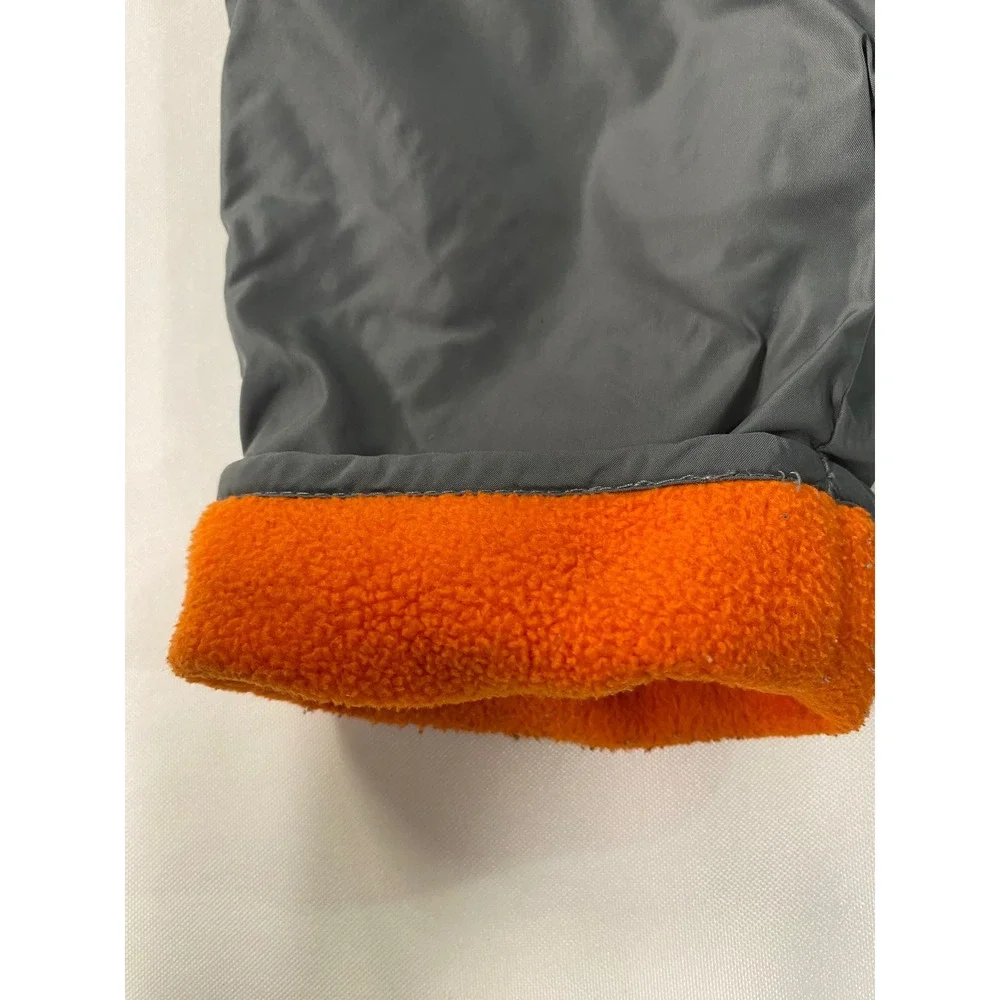 Old Navy Baby Fleece Lined Windbreaker Pants Size L 12-18 Months Gray Orange