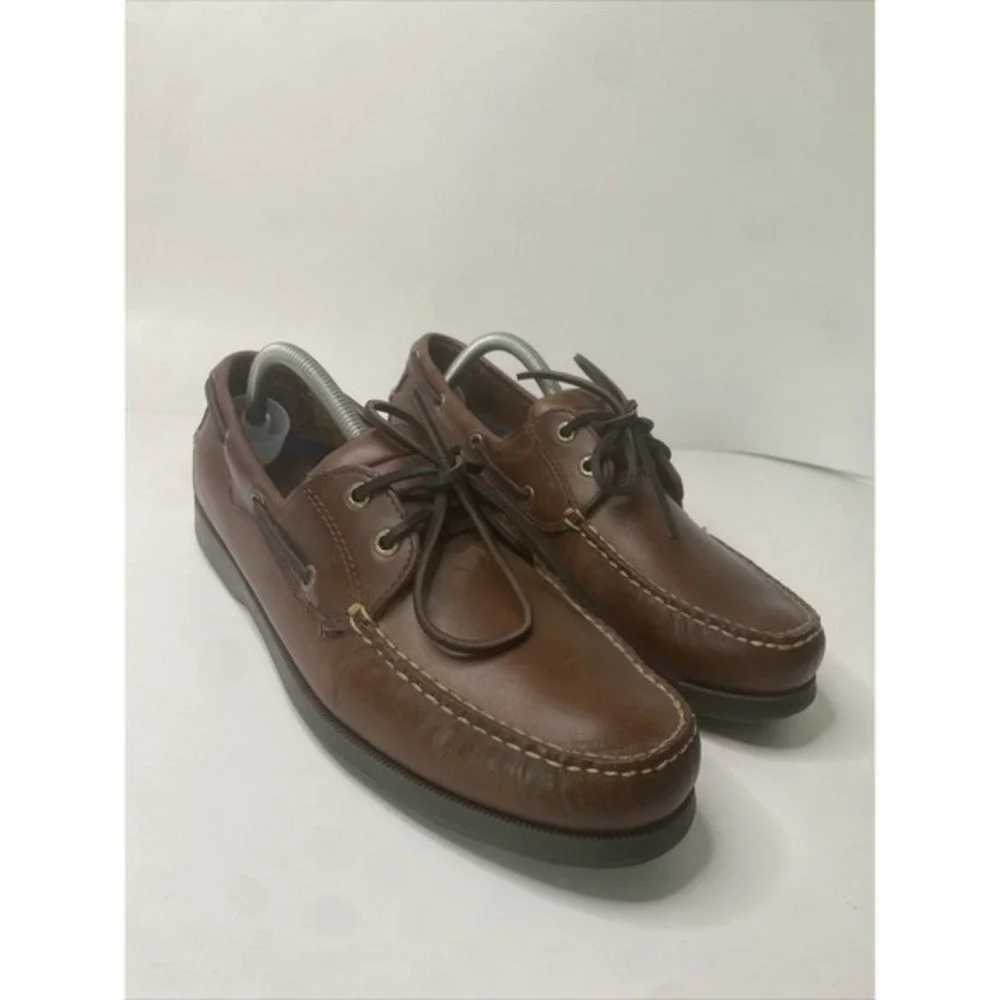 Dockers Men's‎ Castaway Leather Casual Classic Boat Shoe. Size 10.5M VERY GOOD