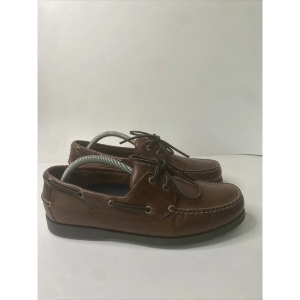 Dockers Men's‎ Castaway Leather Casual Classic Boat Shoe. Size 10.5M VERY GOOD