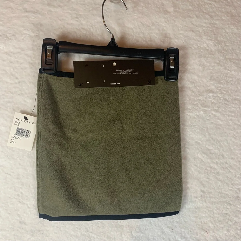 Brixton‎ Arctic Fleece Gaiter Green Neck Mask NWT 5174