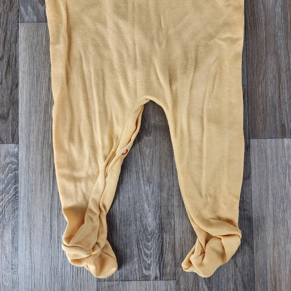 Disney Winnie the Pooh Vintage‎ Footed Sleeper Bib 6-9 Months Red Yellow