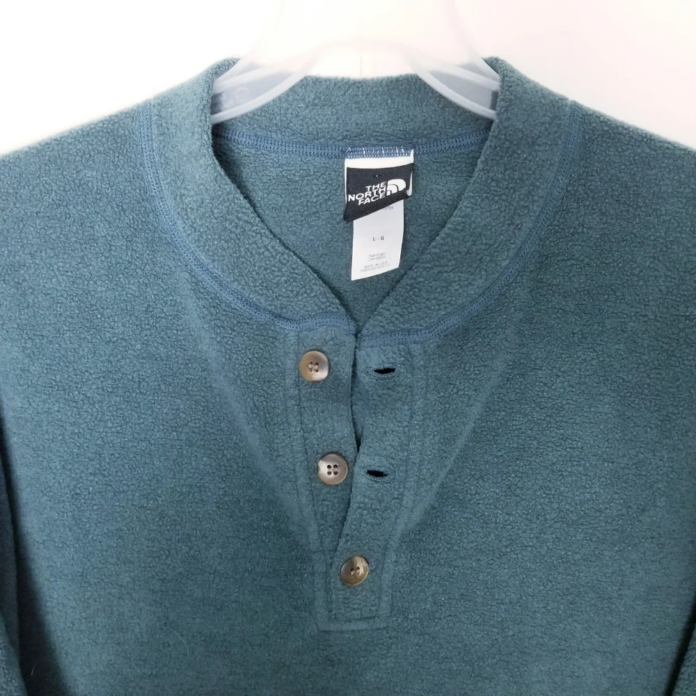 The North Face Fleece Pullover Men Size Large Green