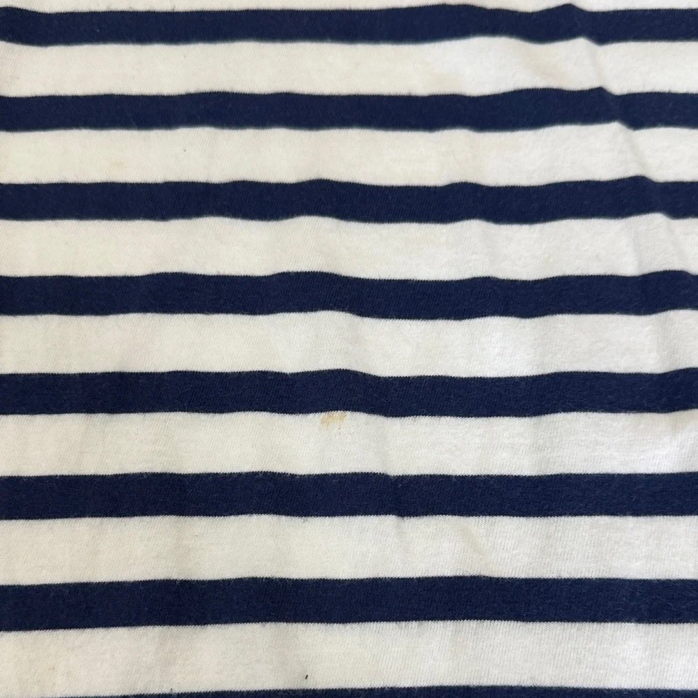 J. Crew Striped Navy and White Dress