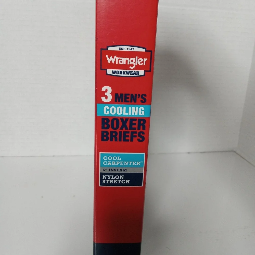 Wrangler Workwear Boxer Briefs‎ Men's Size M Medium Cooling 6