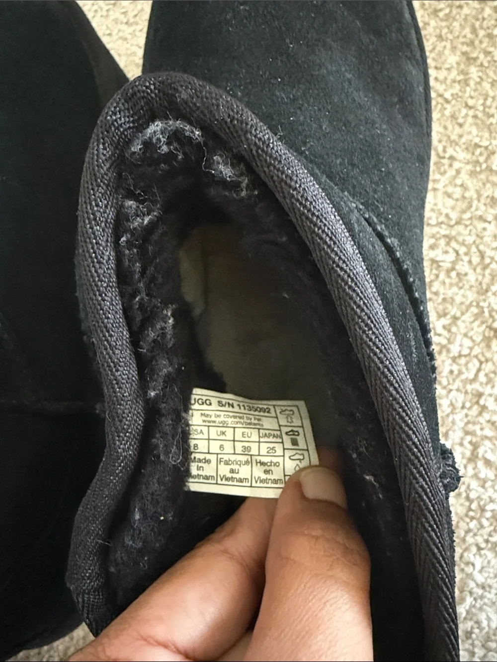 UGG platform slip