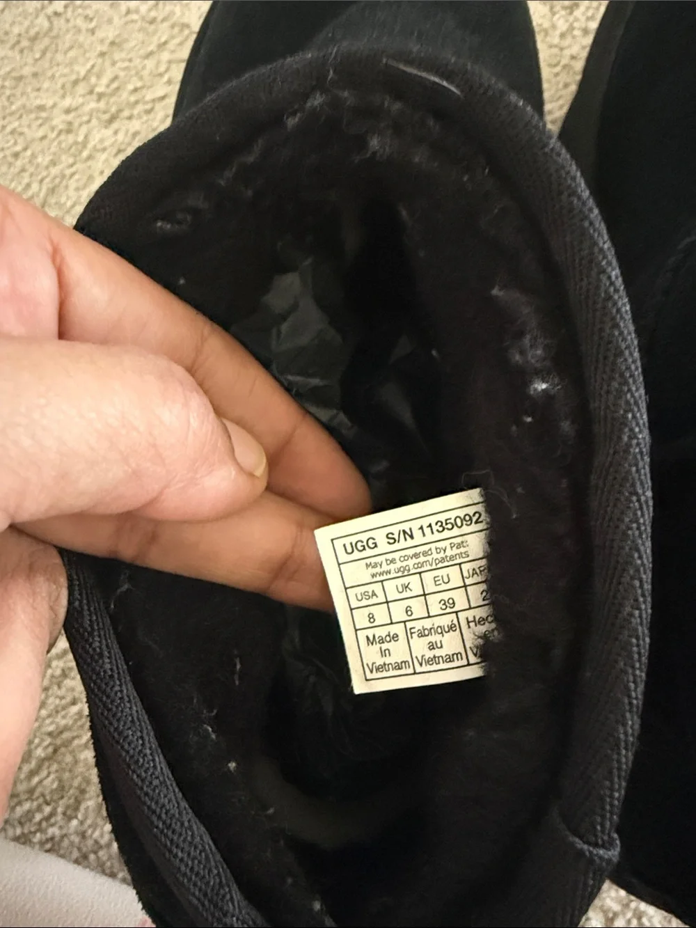 UGG platform slip