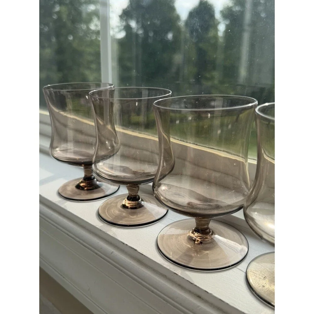 Libbey vintage tawny