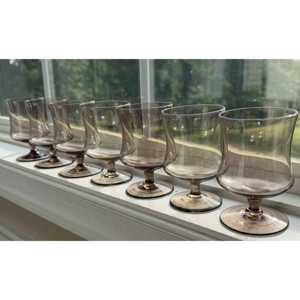 Libbey vintage tawny