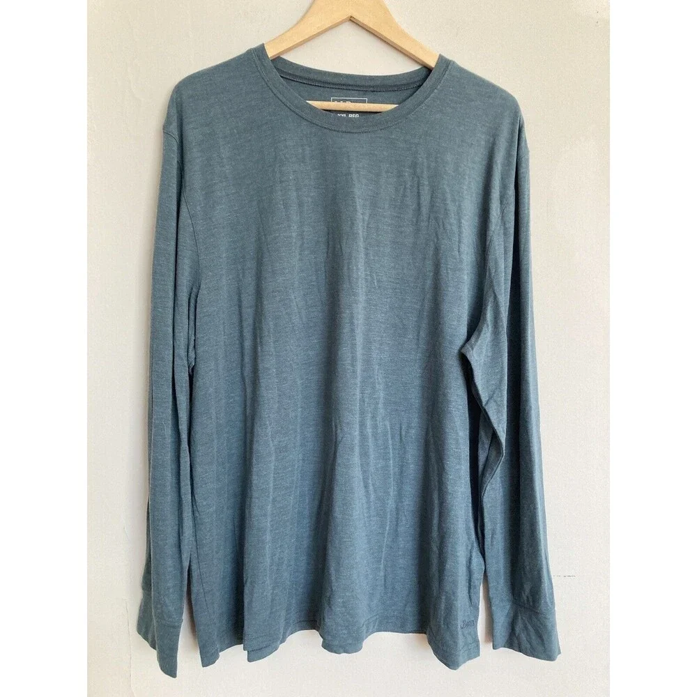 LLBean Set Men’s Base Layer Blue Tencel Lyocell Size XXL Top ~ Size XL Bottom
