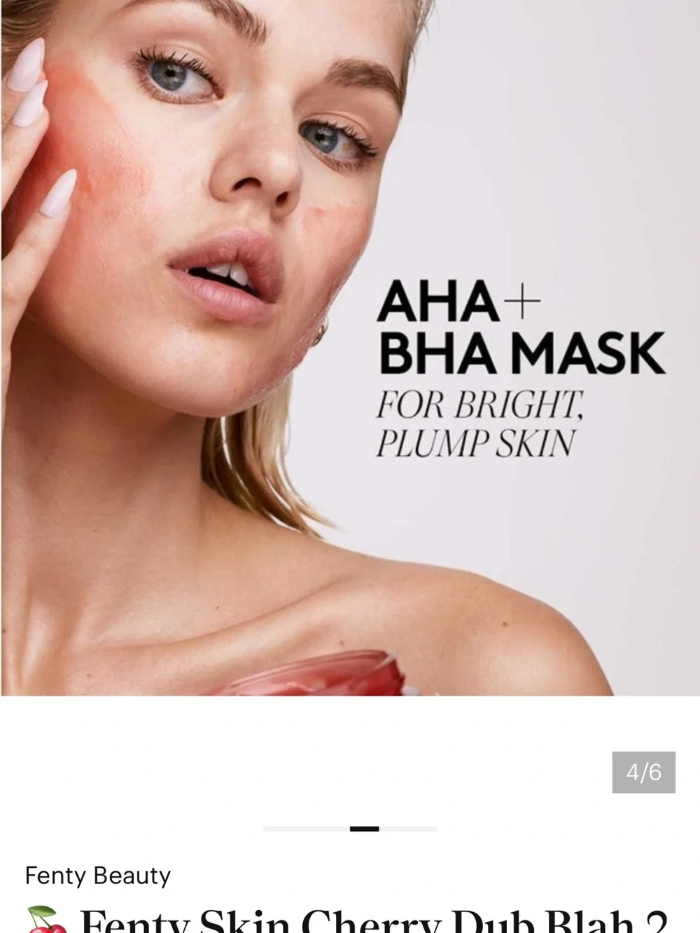 Fenty Beauty mask 🍒 week