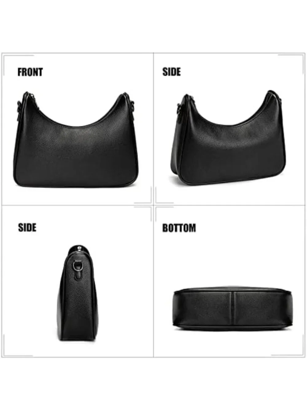 Stylish Women’s PU Hobo Crossbody Bag with Coin Purse & 2 Straps - Versatile!