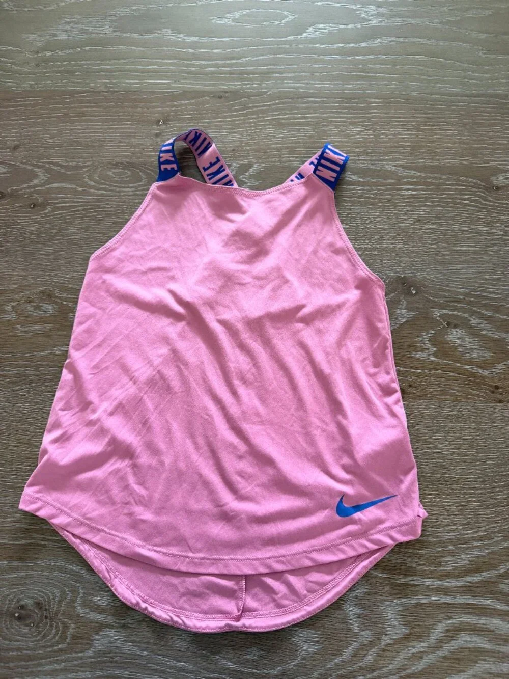 Girls Nike Dri-fit pink/blue tank top size Medium