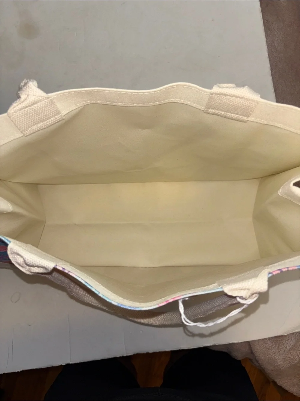 Source Unknown canvas tote