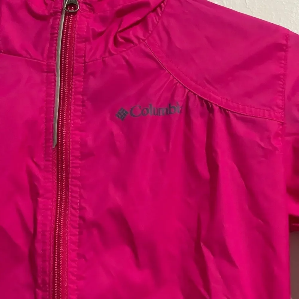 Columbia pink windbreaker