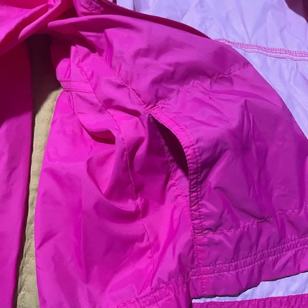 Columbia pink windbreaker