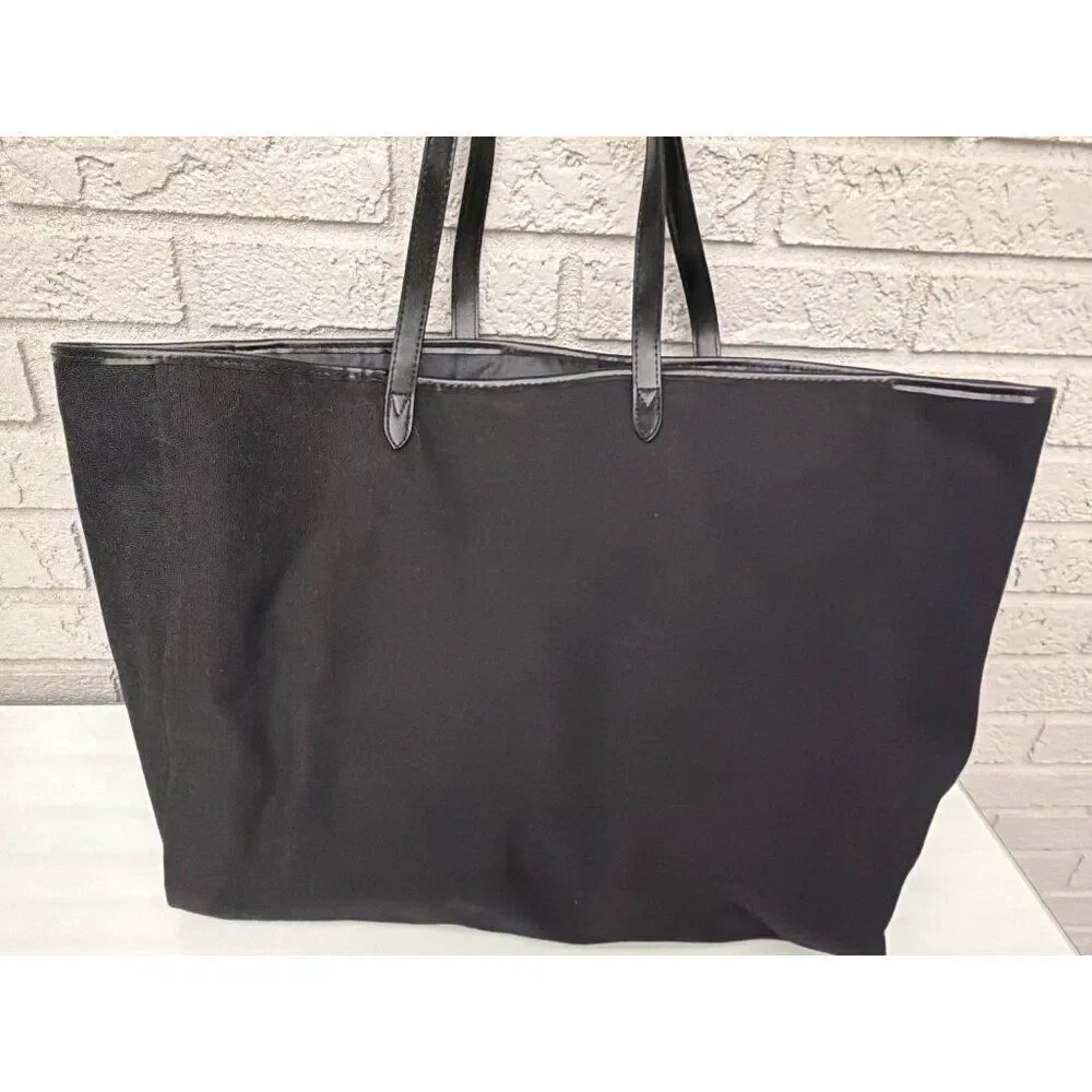 Victoria’s Secret Multicolored Sequin Striped Carryon Large Canvas Tote  Bag