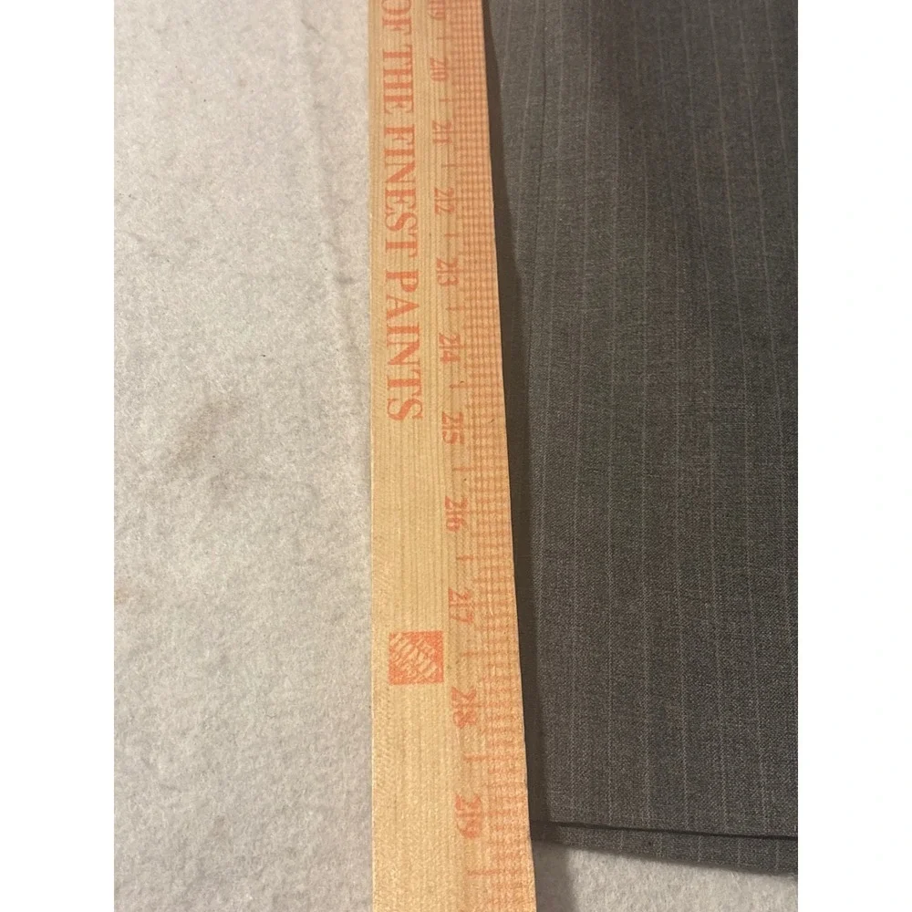 Polo University Ralph Lauren Blazer Mens‎ Grey Pinstripe SZ 37R Pant31x30