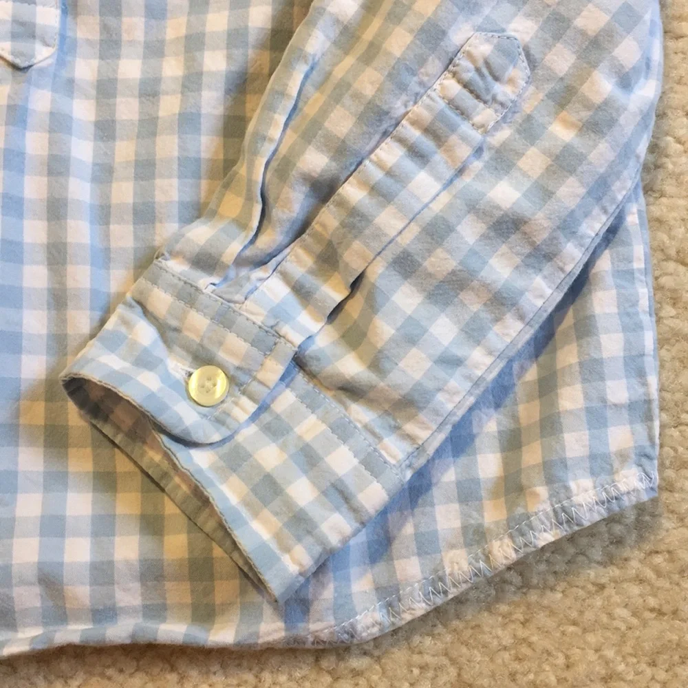 Gap gingham collared blouse