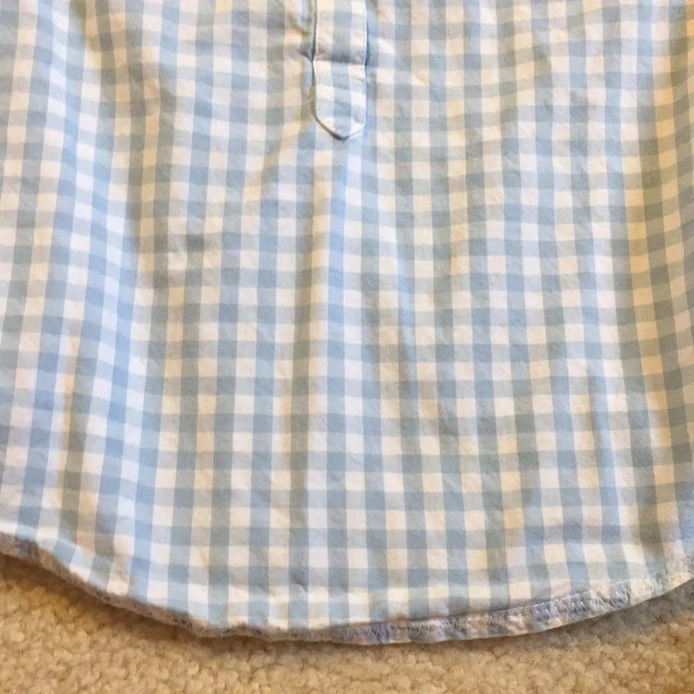 Gap gingham collared blouse
