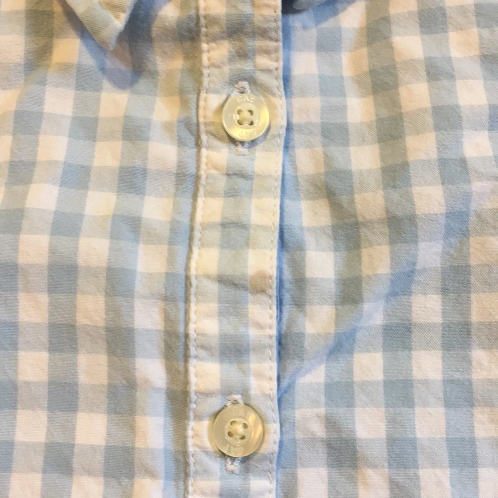 Gap gingham collared blouse