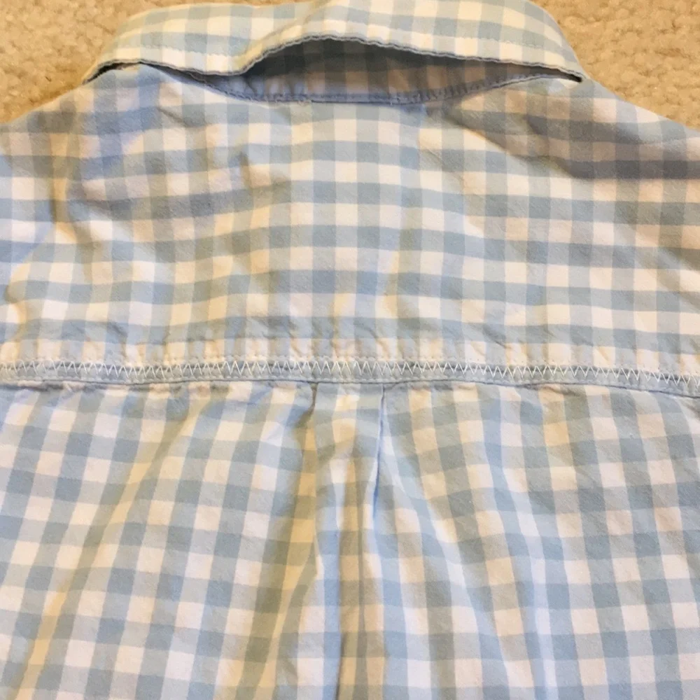 Gap gingham collared blouse