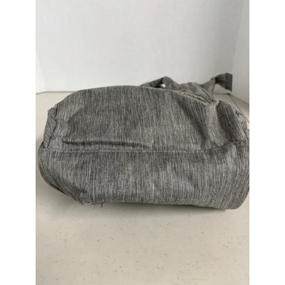 Enfamil Gray Heathered Diaper‎ Bag Backpack with Insulated Bottle Pockets