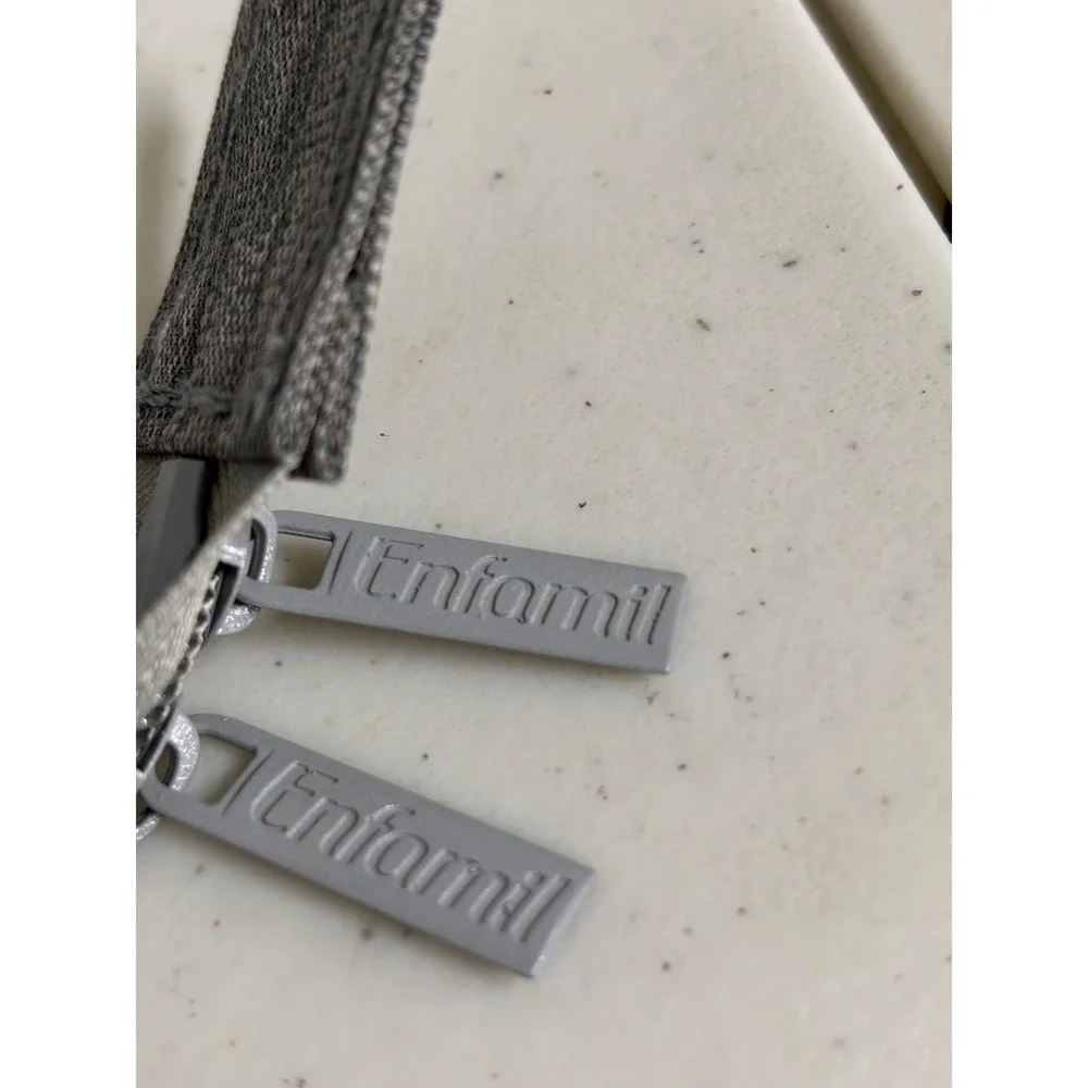 Enfamil Gray Heathered Diaper‎ Bag Backpack with Insulated Bottle Pockets