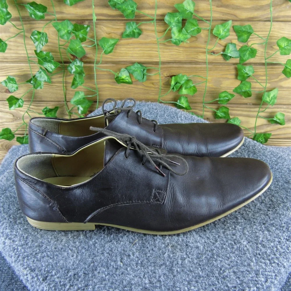 ASOS Men's Derby‎ Oxfords Brown Leather Size 8.5 Medium Used 2025