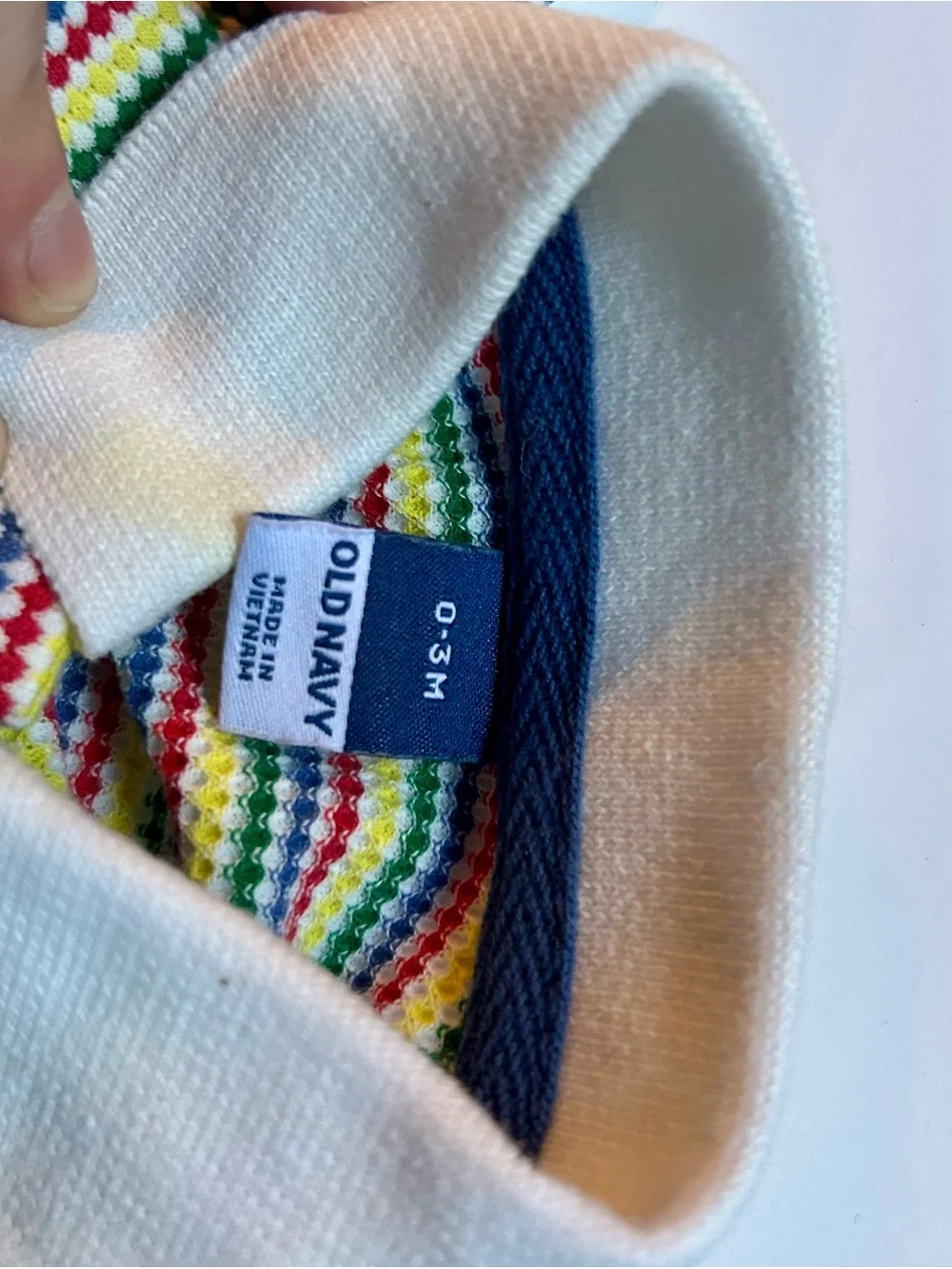 Old Navy 0-3M Baby Polo Bubble Romper EUC Striped Unisex Boy Girl