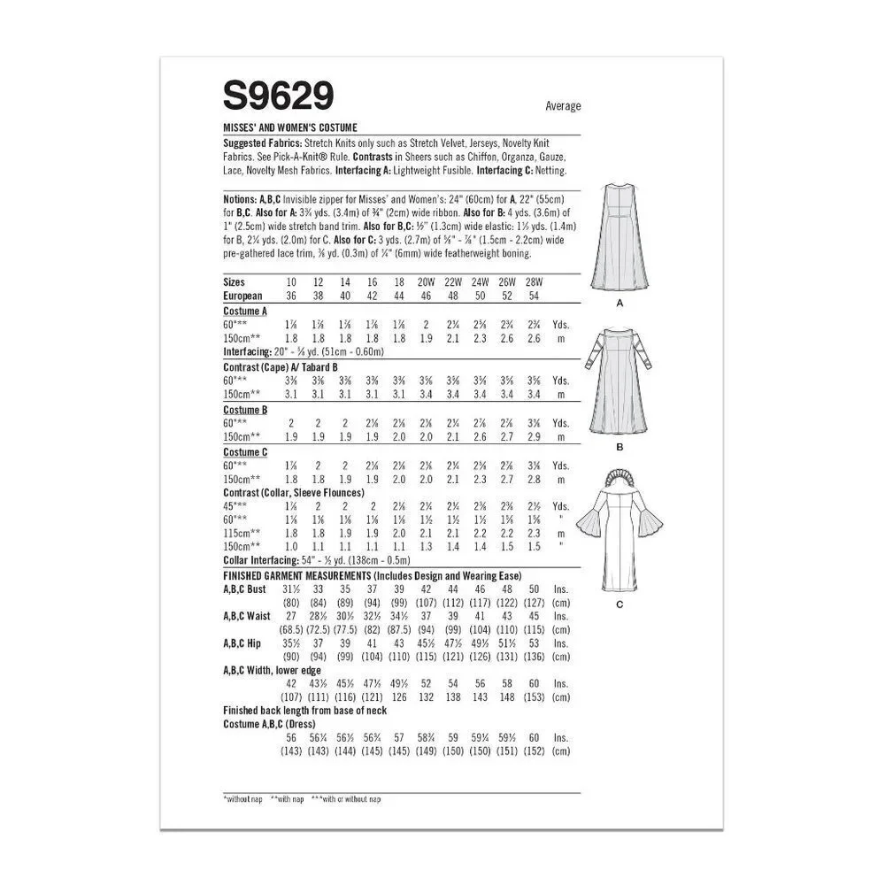 Simplicity sewing pattern