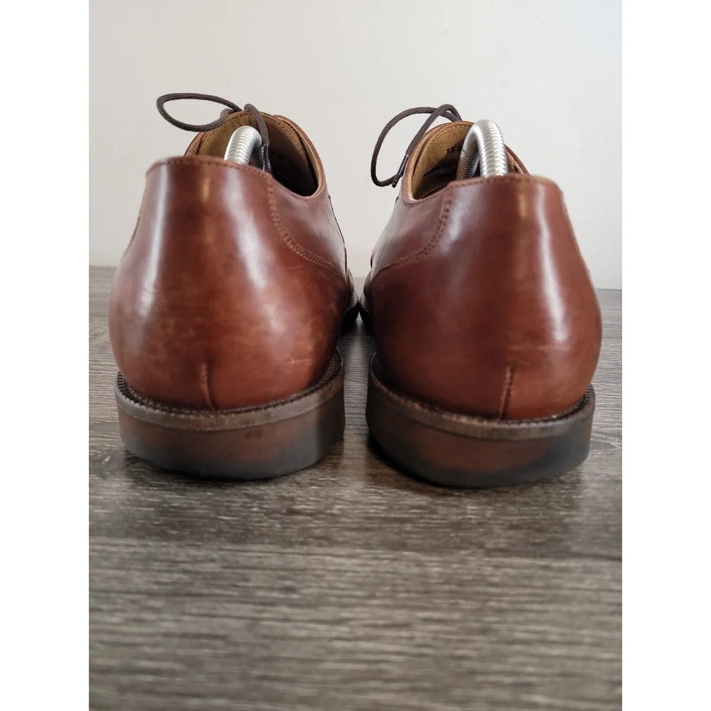 Johnston & Murphy Signature Series Cap Toe Derby Shoes Men's 10 M‎ Brown Leather