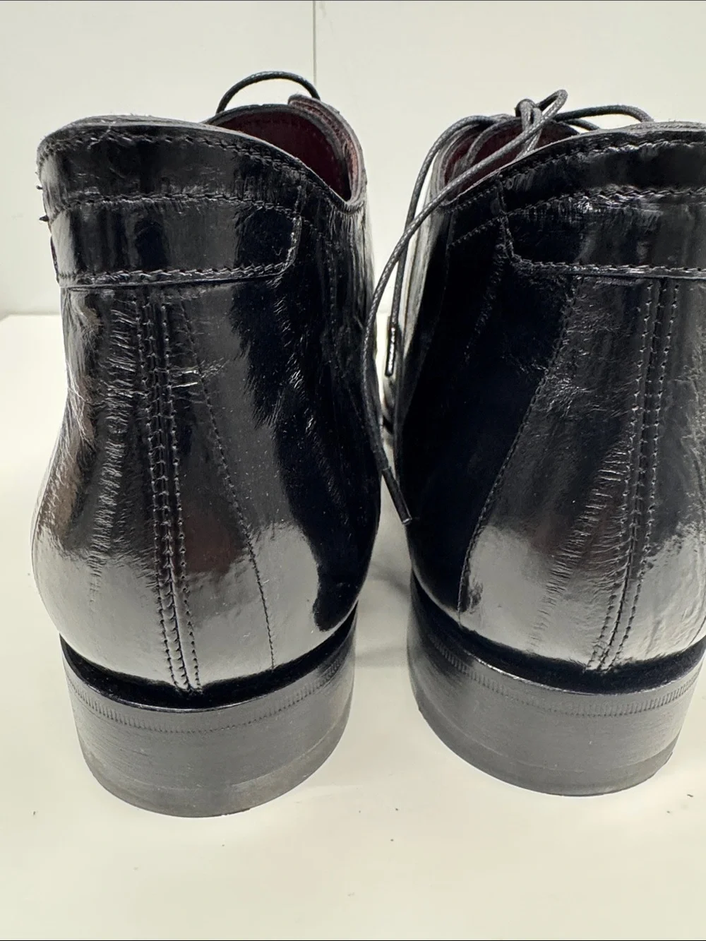 Caporicci genuine ELL Skin leather Black short boot size 8 (softest shoe)
