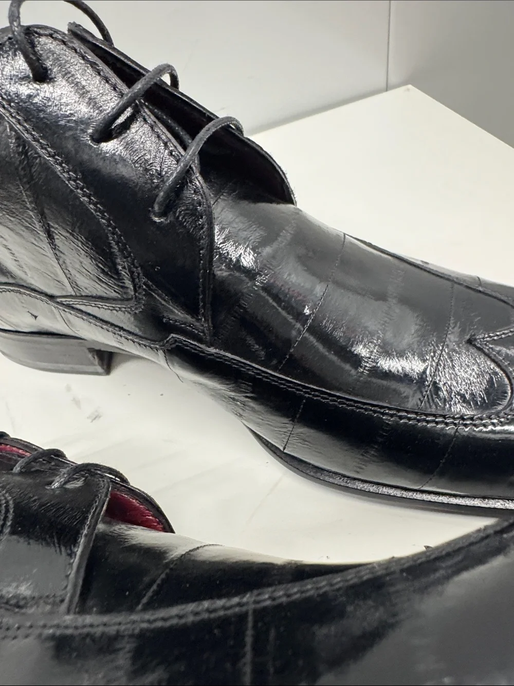 Caporicci genuine ELL Skin leather Black short boot size 8 (softest shoe)