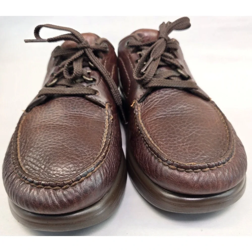 SAS Bout Time (7.5 M) Shoes Mens Burgundy Leather USA Walking Sneakers