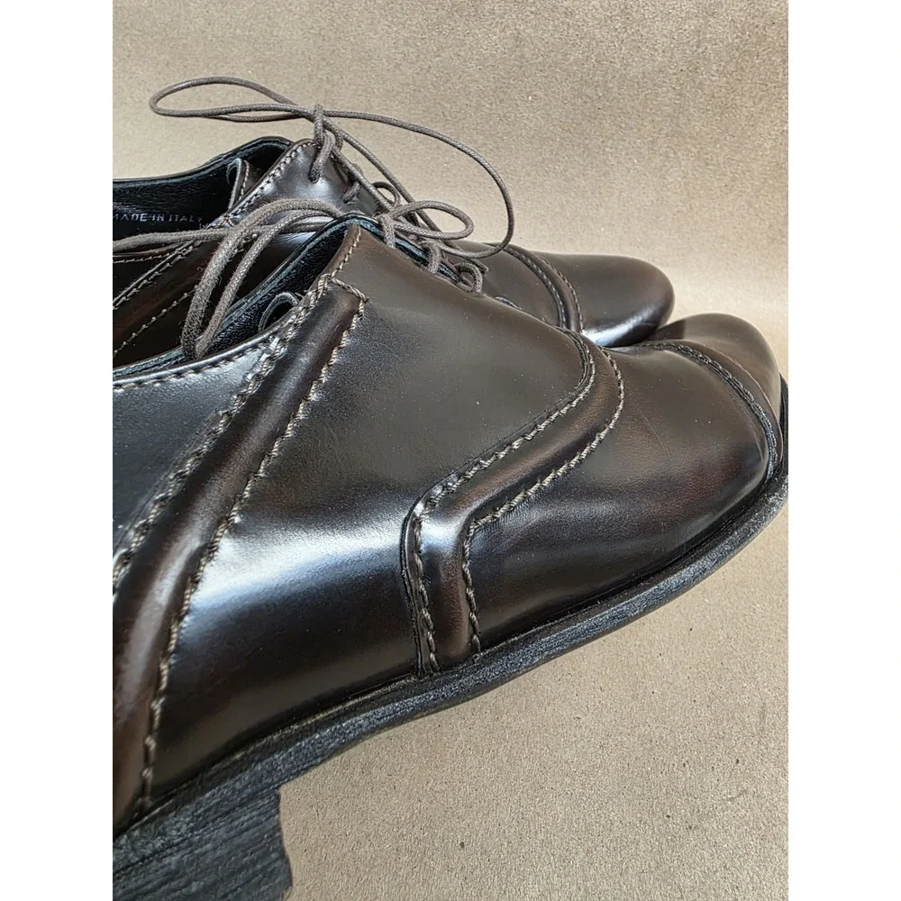 Billy Reid (Sz 9) Men's Oxford Cap Toe shoes Dark Brown Oxfords